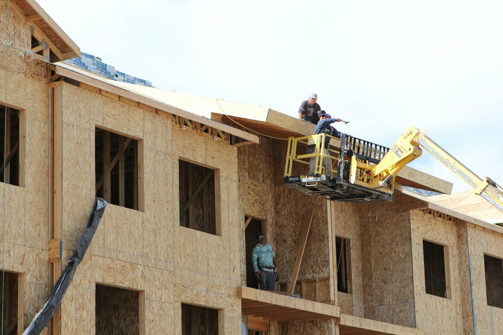 Bwood Ltd team working on construction site